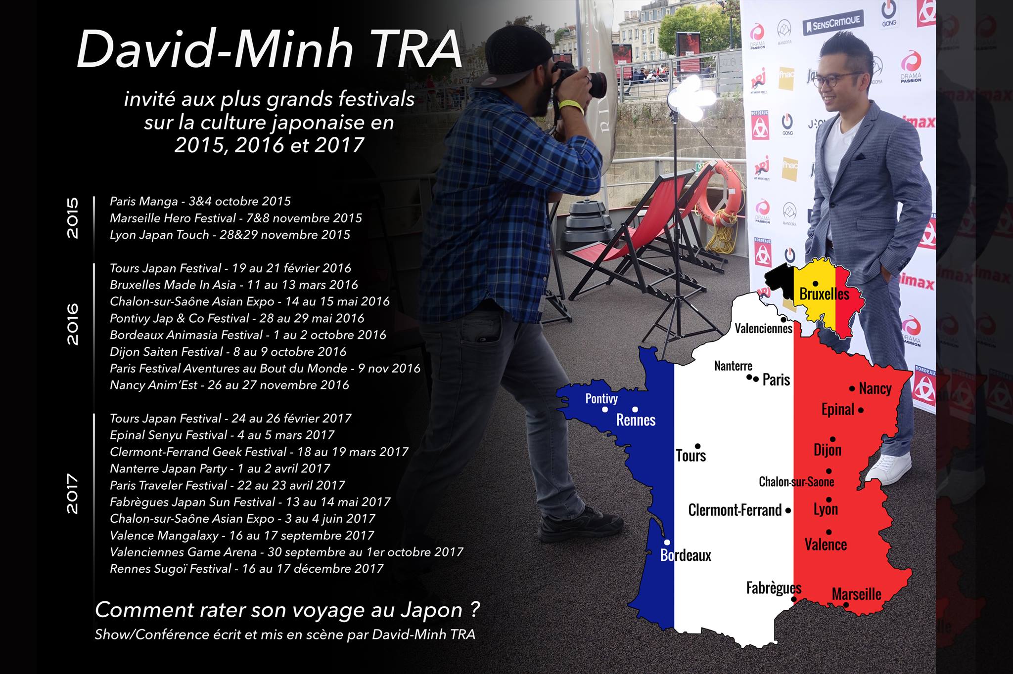 David-Minh TRA invité dans les plus grands festivals Japon, en France et Belgique